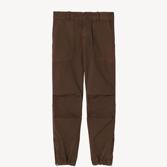 Nili Lotan Cropped Military Pant Brown Sz 6 - Picture 2 of 9